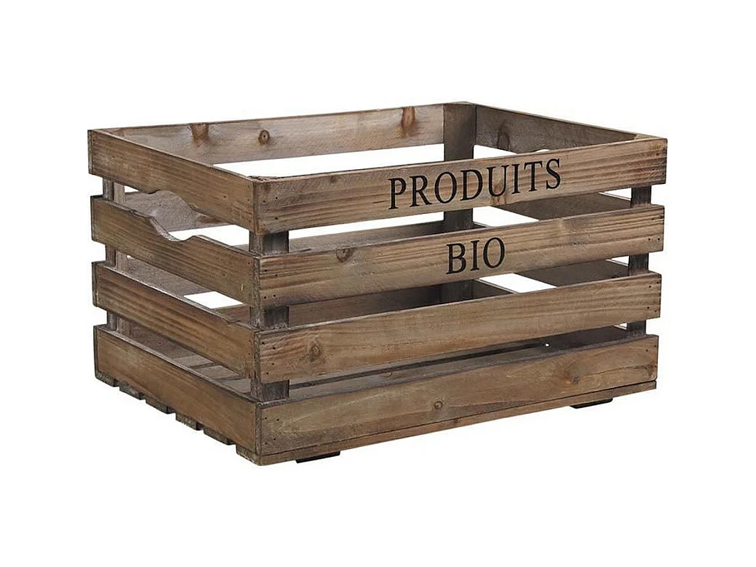 Caisse en bois Produits bio