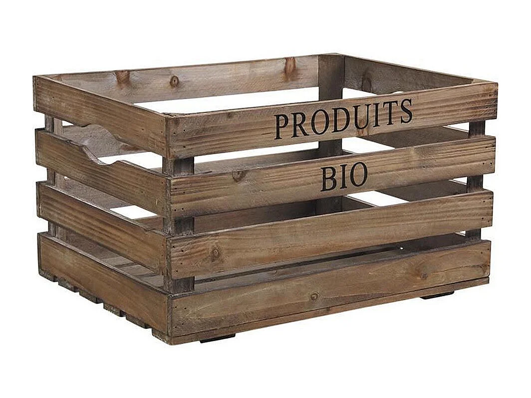 Caisse en bois Produits bio