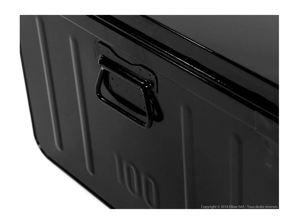 Malles de rangement métal noir Terra - Lot de 3