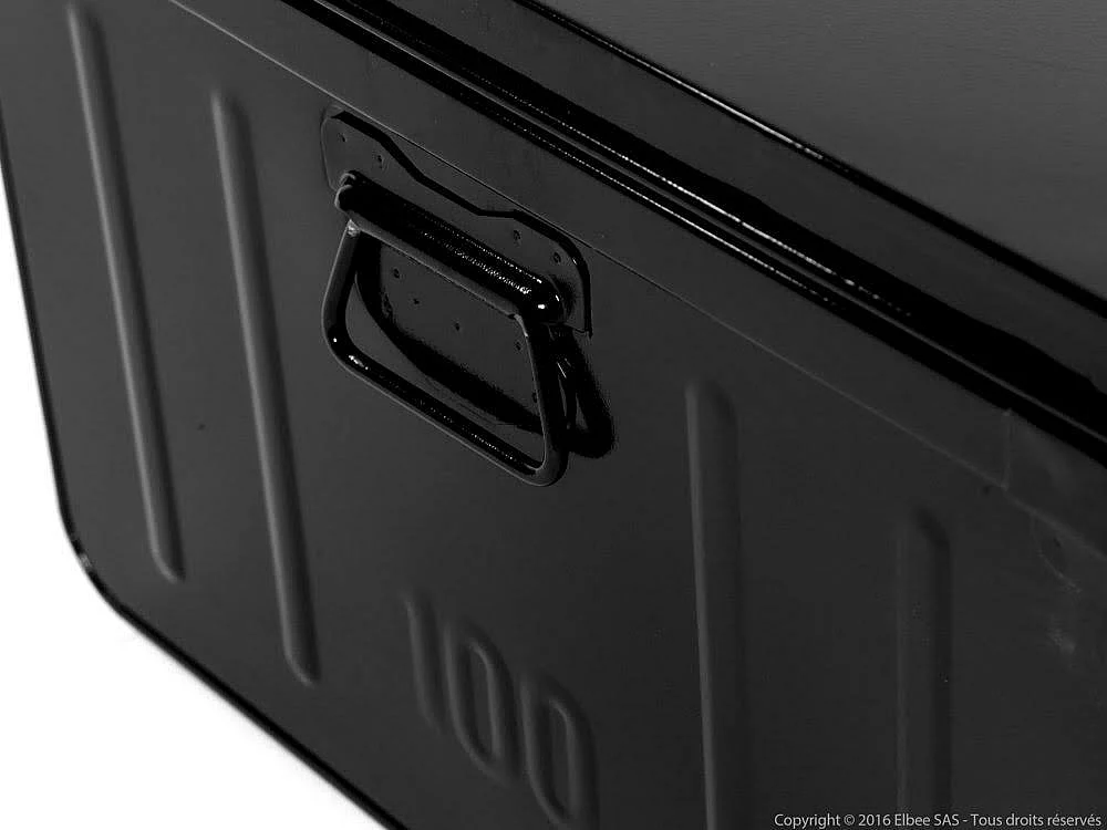 Malles de rangement métal noir Terra - Lot de 3