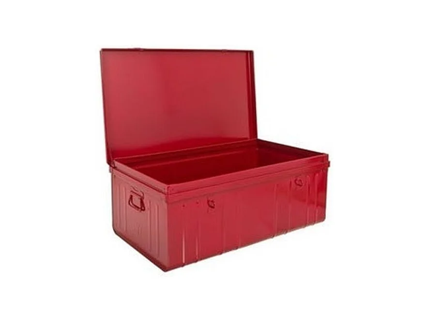 Malles de rangement métal rouge Terra - Lot de 3