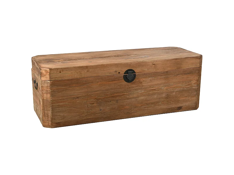 Coffre en pin et métal REWOOD Rectangle