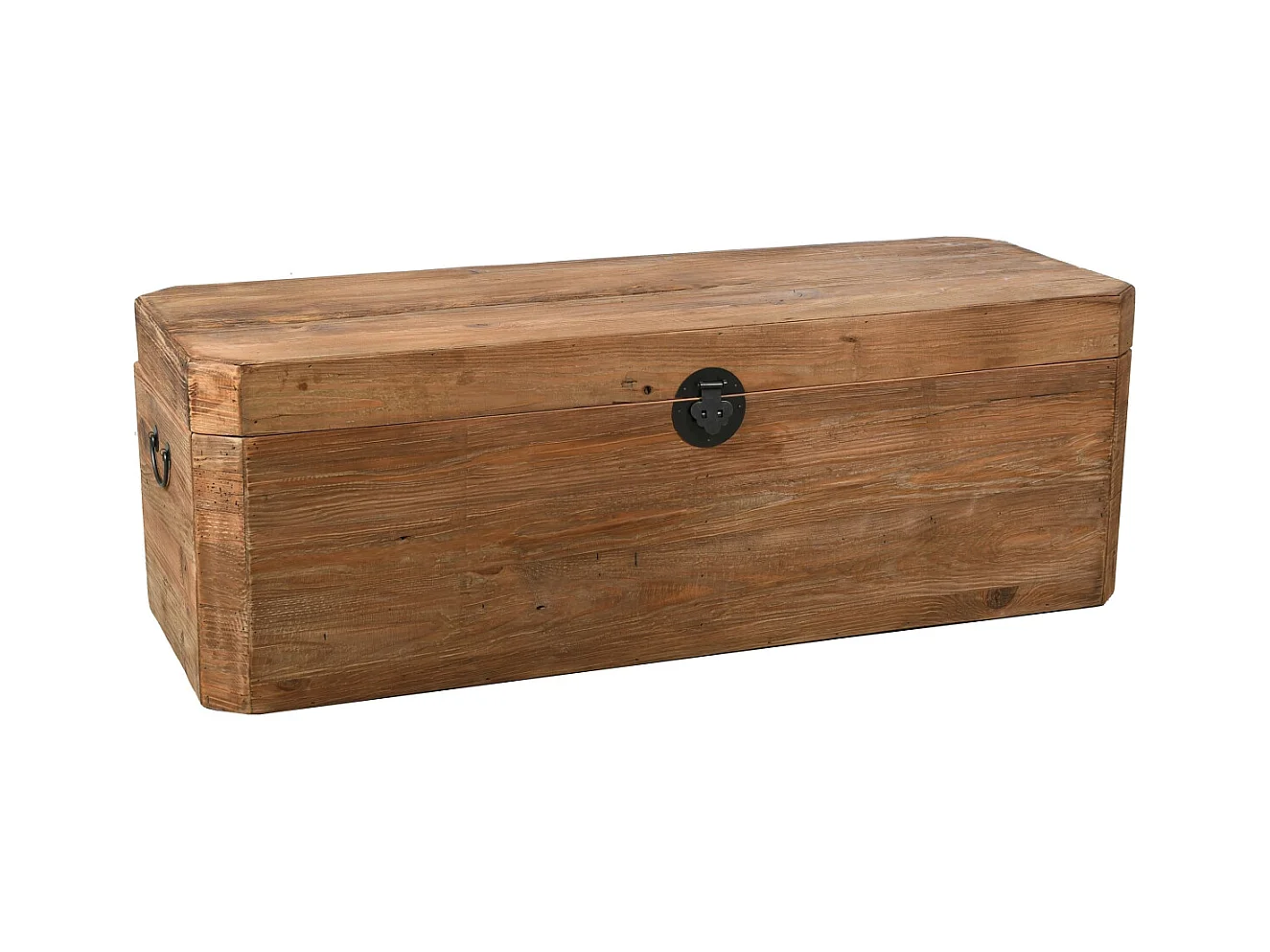 Coffre en pin et métal REWOOD Rectangle