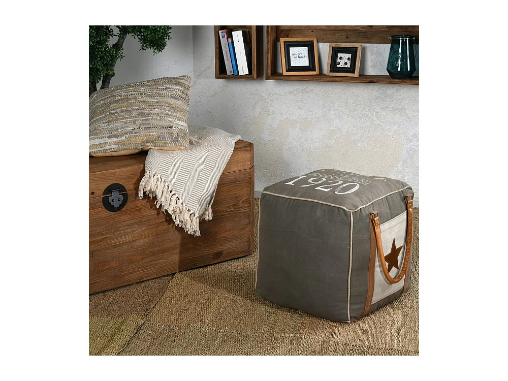 Coffre en pin et métal REWOOD Rectangle