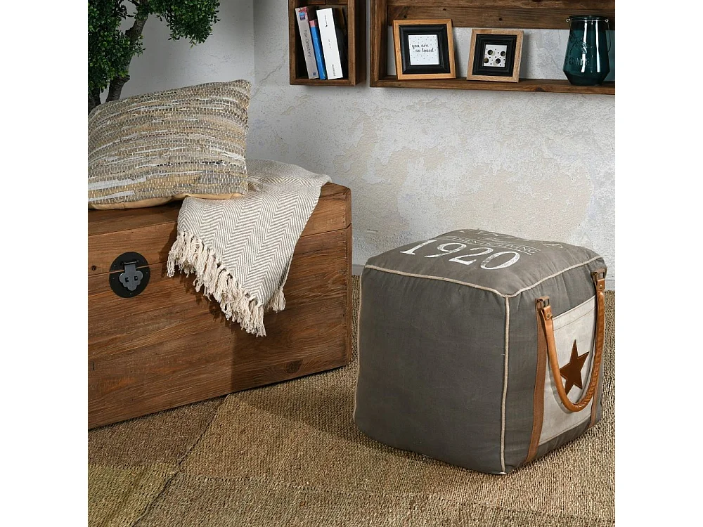 Coffre en pin et métal Rewood Rectangle