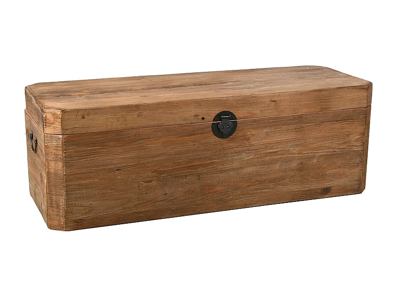 Coffre en pin et métal Rewood Rectangle