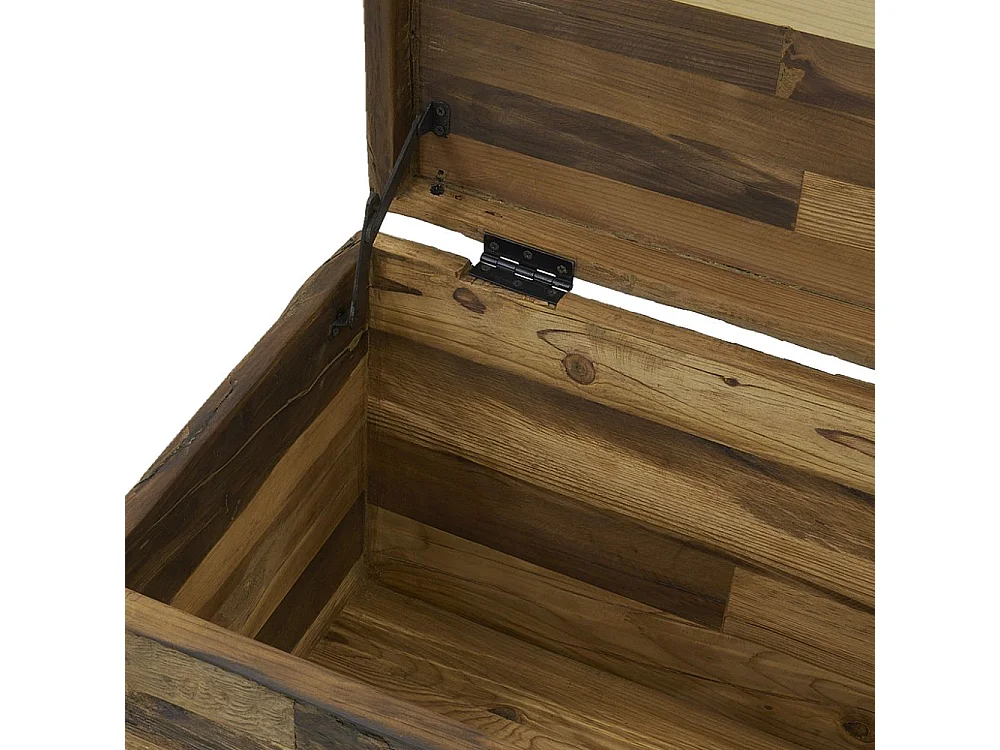 Coffre en bois massif recyclé Grand modèle