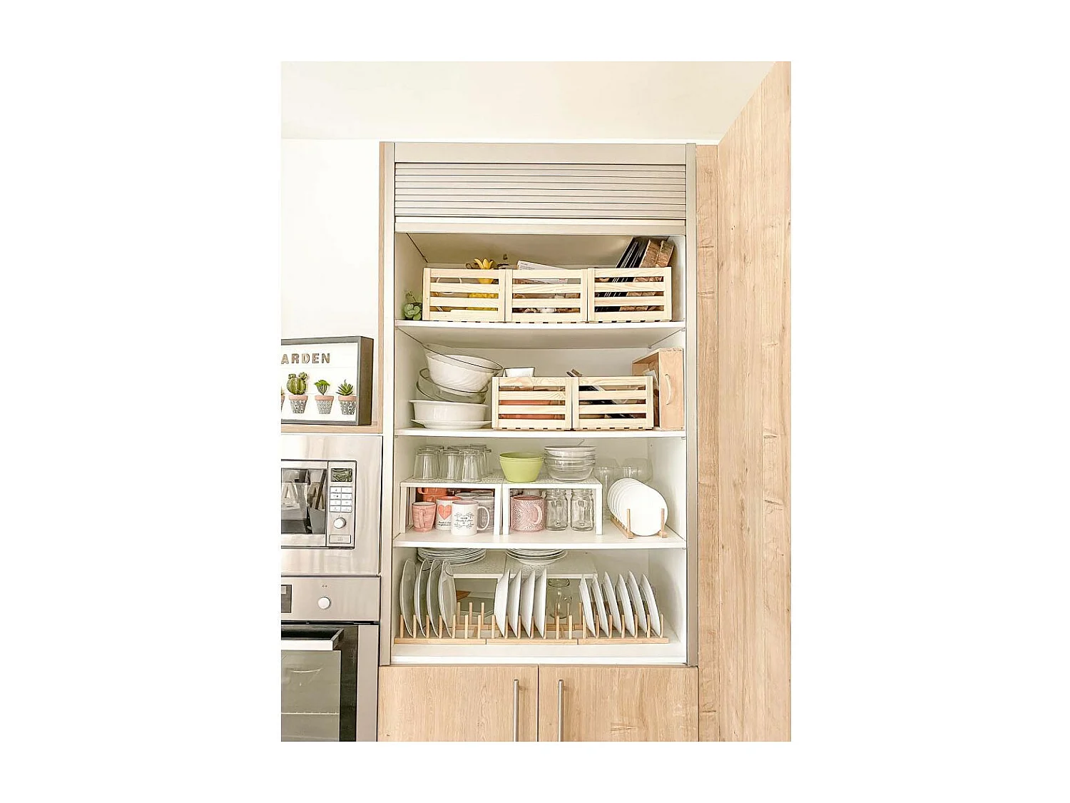 Caisse de rangement en pin brut (Lot de 3)