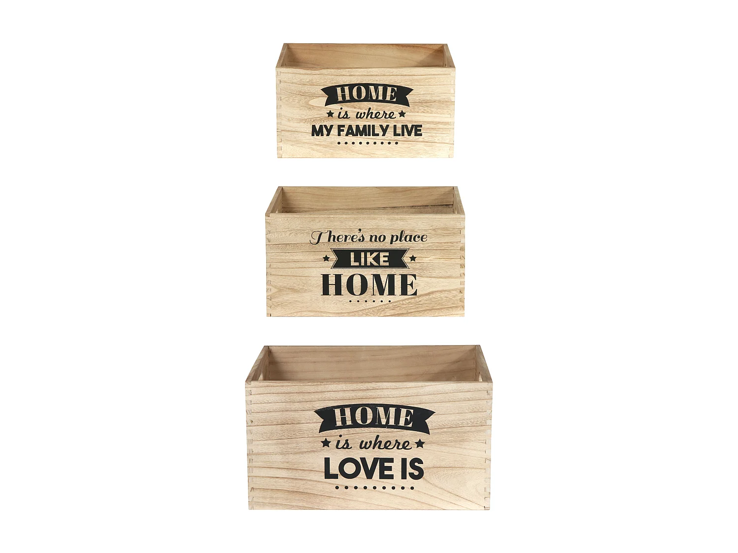 Cagette Lot De 3 Beige, Noir