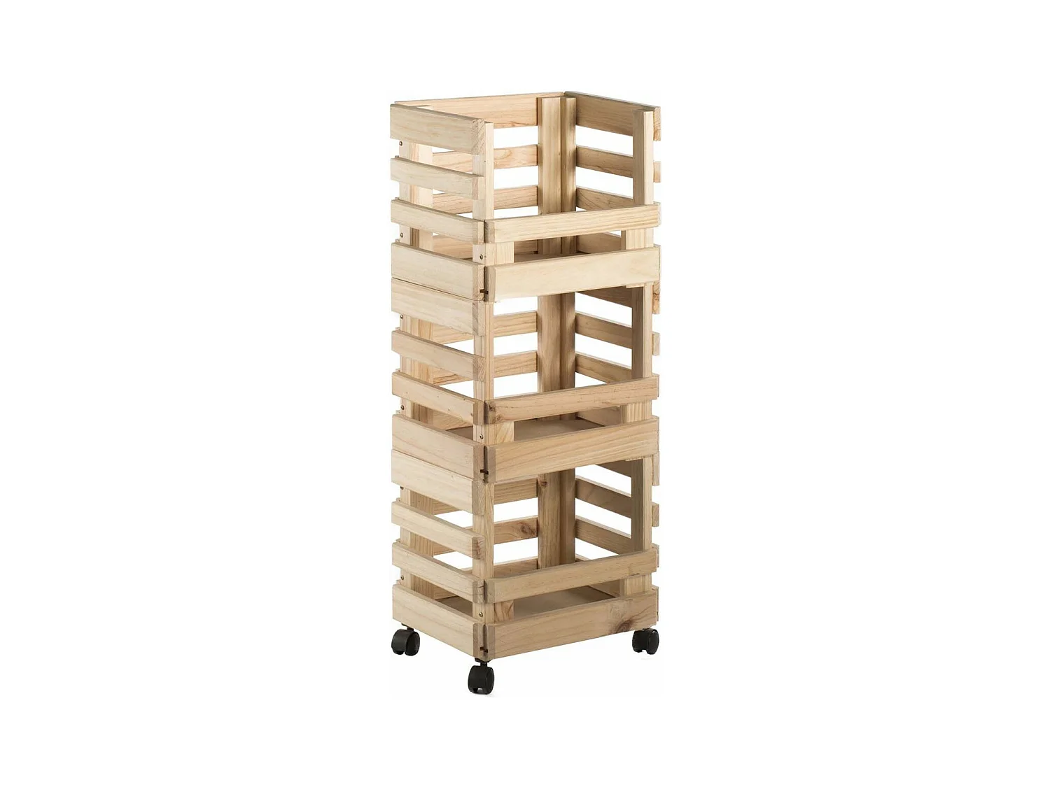 Caisse de rangement sur roulettes Evolution (Lot de 3)