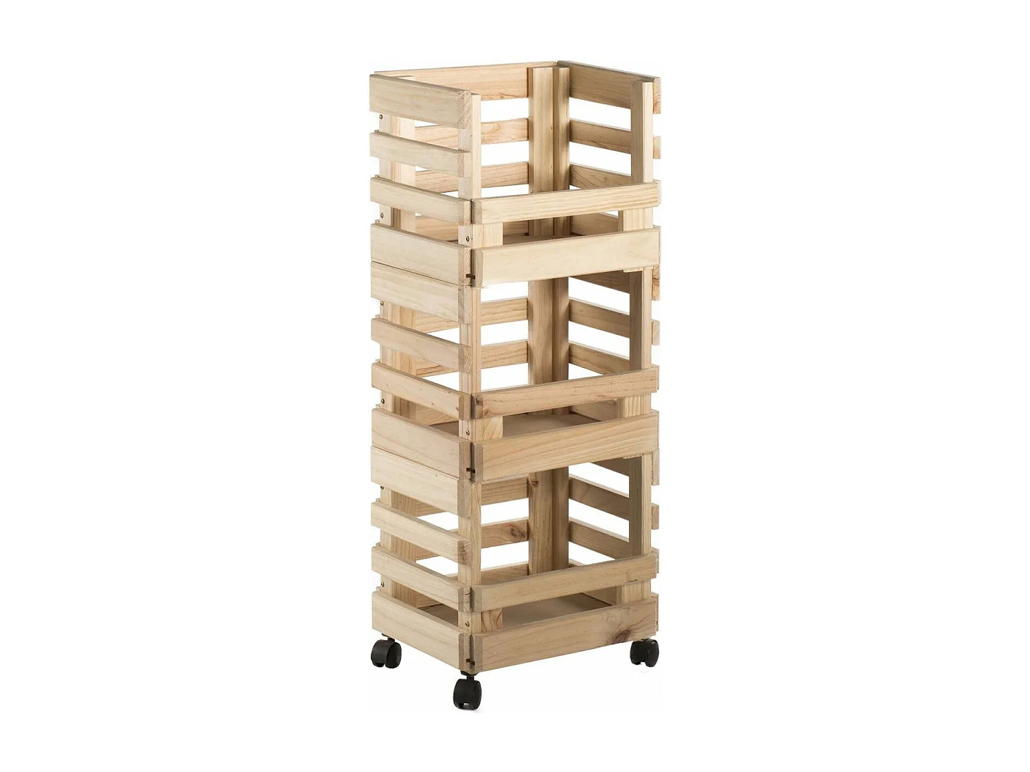 Caisse de rangement sur roulettes Evolution (Lot de 3)