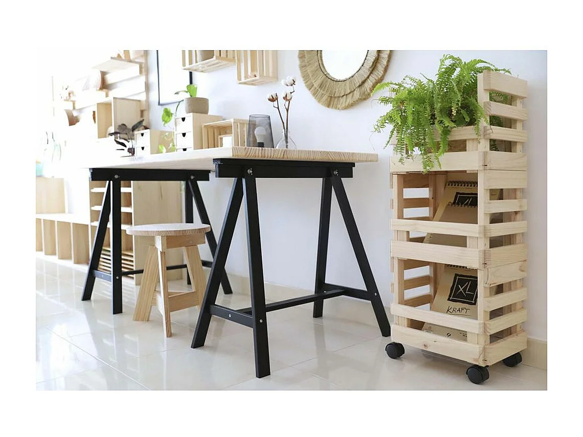 Caisse de rangement sur roulettes Evolution (Lot de 3)