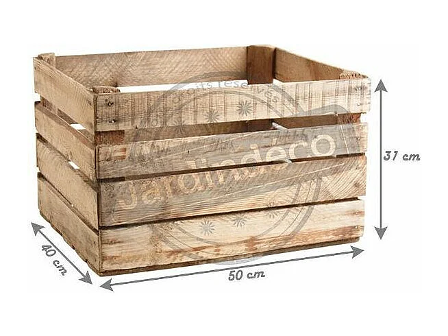 Caisse en bois rustique