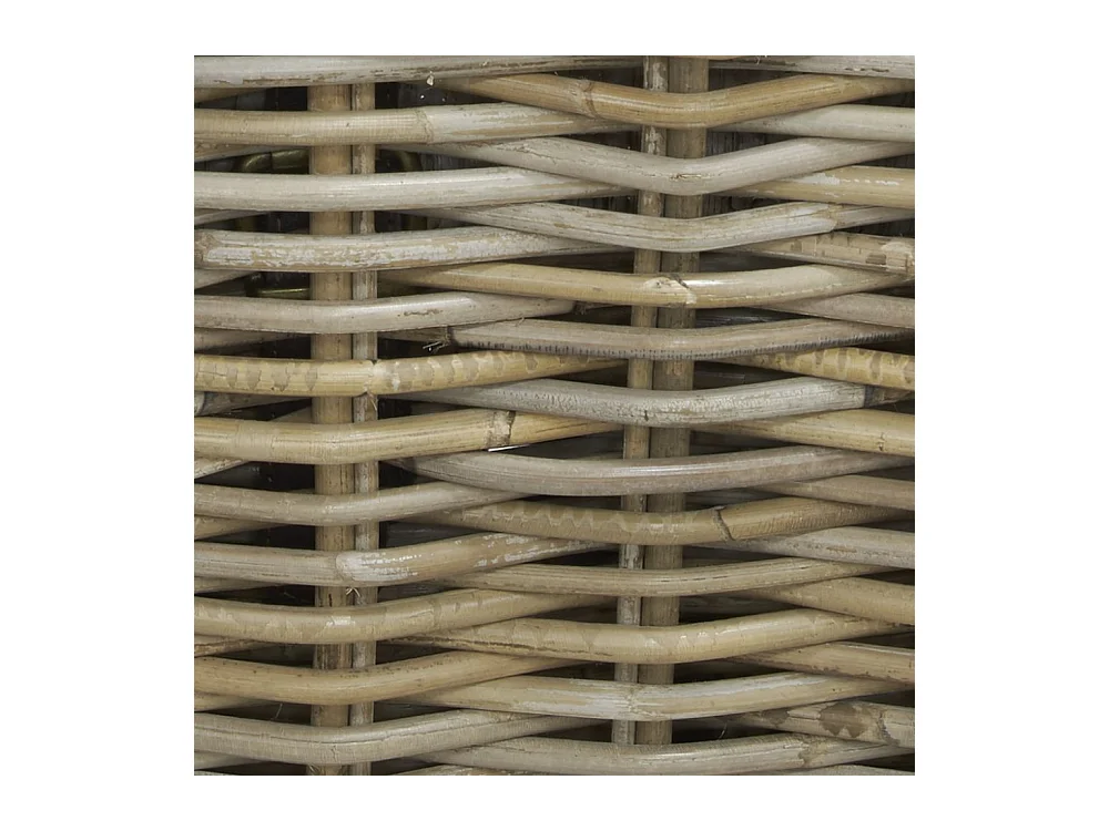 Coffres bouts de lit en poelet gris (Lot de 2)