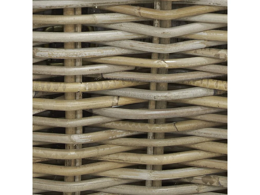 Coffres bouts de lit en poelet gris (Lot de 2)