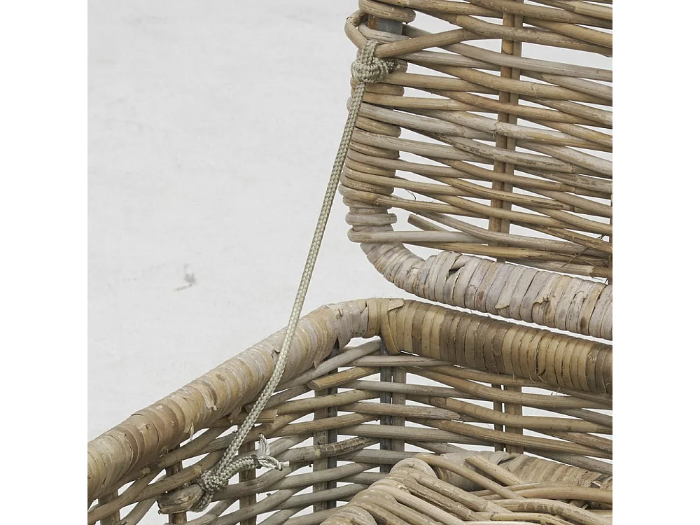 Coffres bouts de lit en poelet gris (Lot de 2)