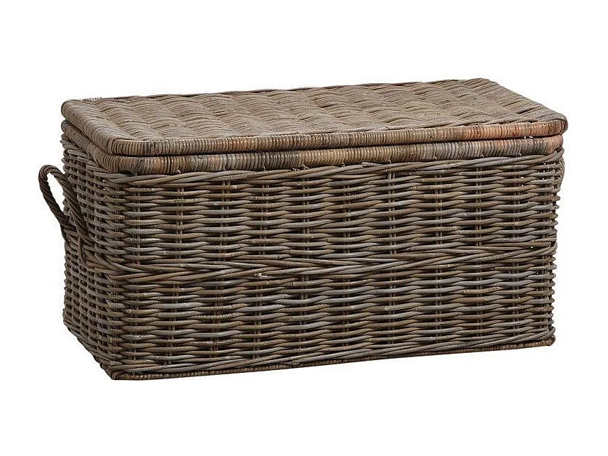 Malle en poelet gris (Lot de 2)