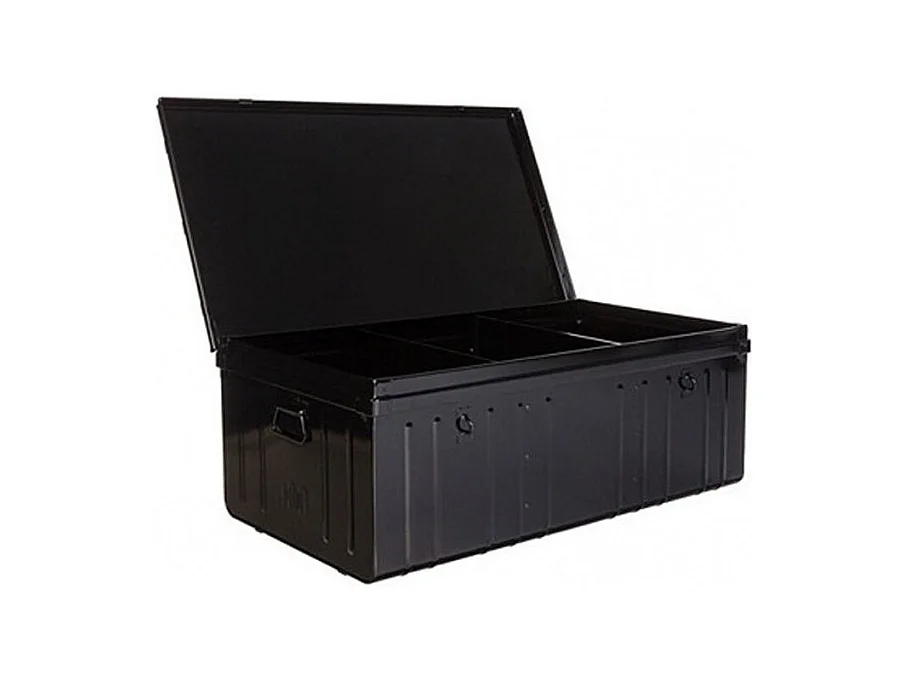 Malle armoire métal noir View