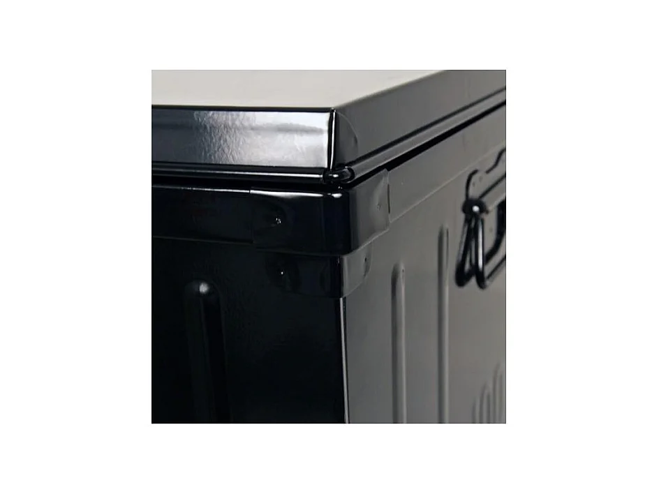 Malle armoire métal noir View