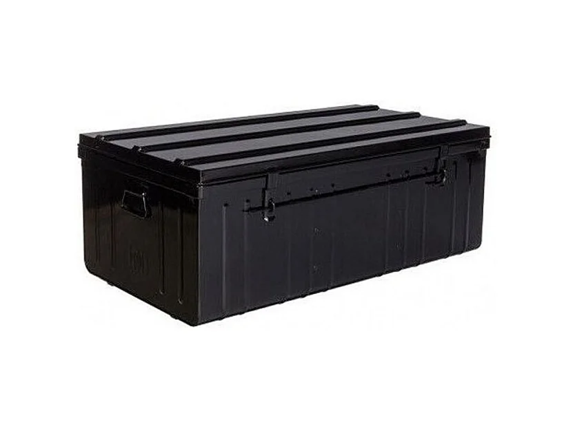 Malle armoire en acier 2 en 1 Noir