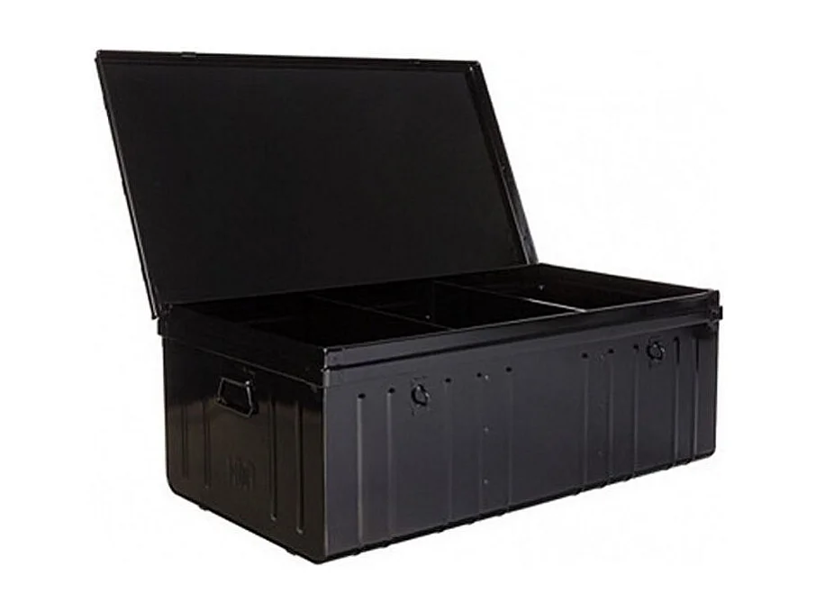 Malle armoire métal noir View