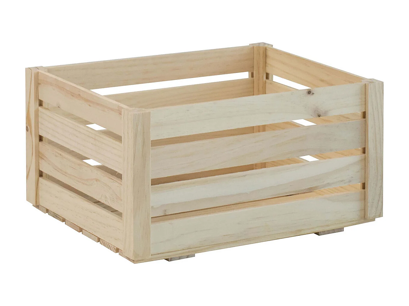 Caisse de rangement en pin massif Home box Moyenne