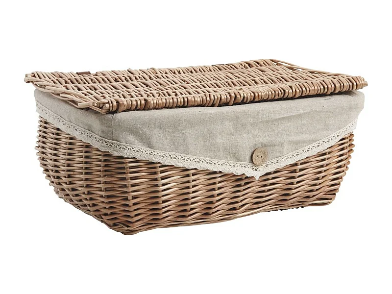 Coffrets en osier clair