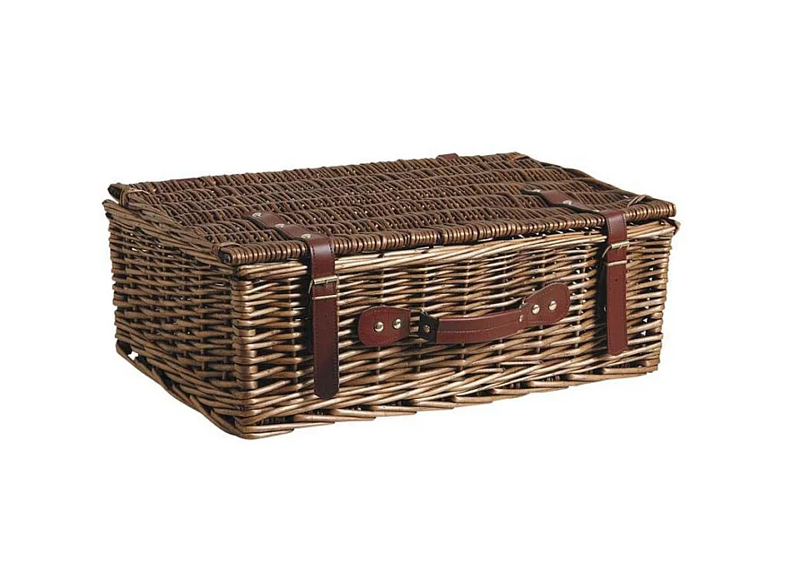 Valise en osier clair