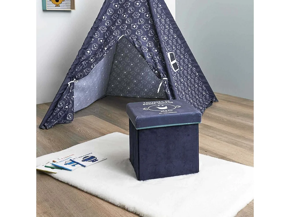 Coffre Pouf Pliable Monsieur Heureux