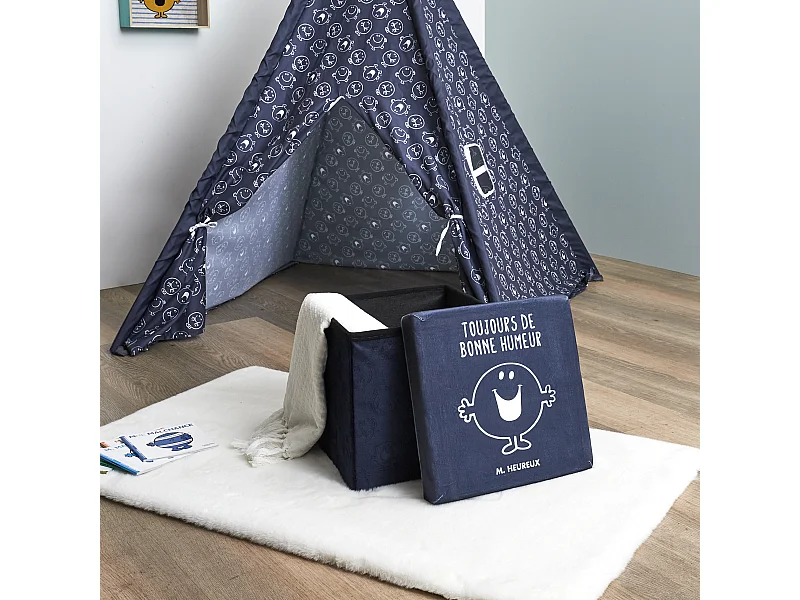 Coffre Pouf Pliable Monsieur Heureux
