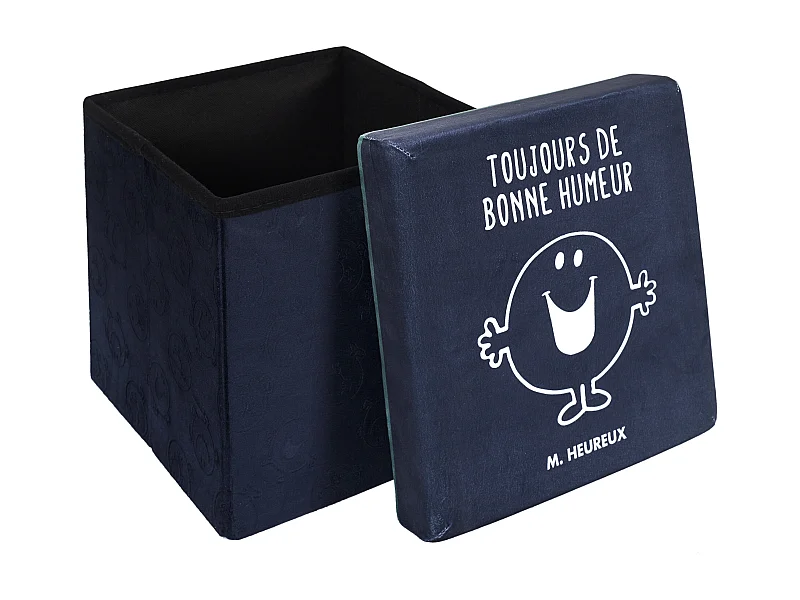 Coffre Pouf Pliable Monsieur Heureux