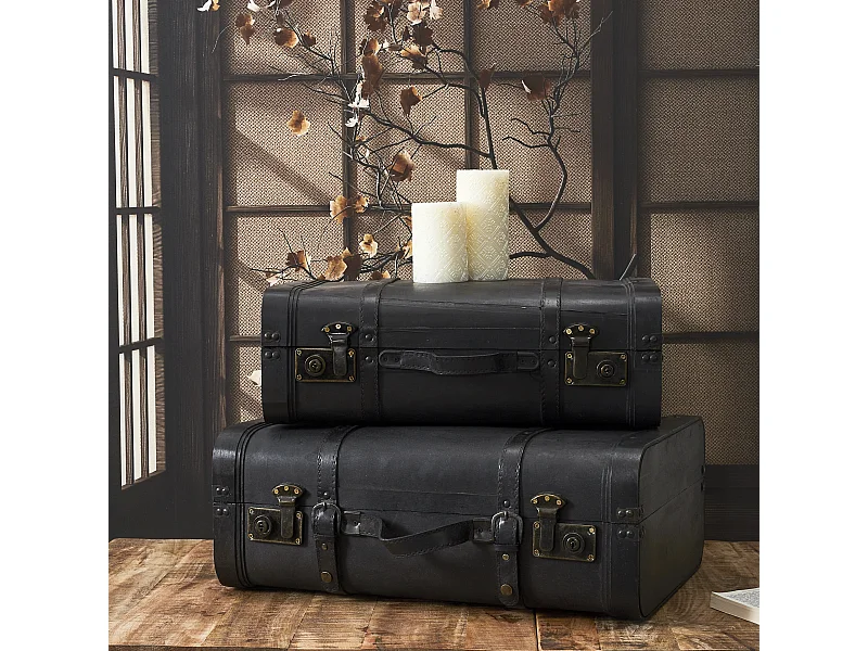 Malle Vintage Deco X2 Marron