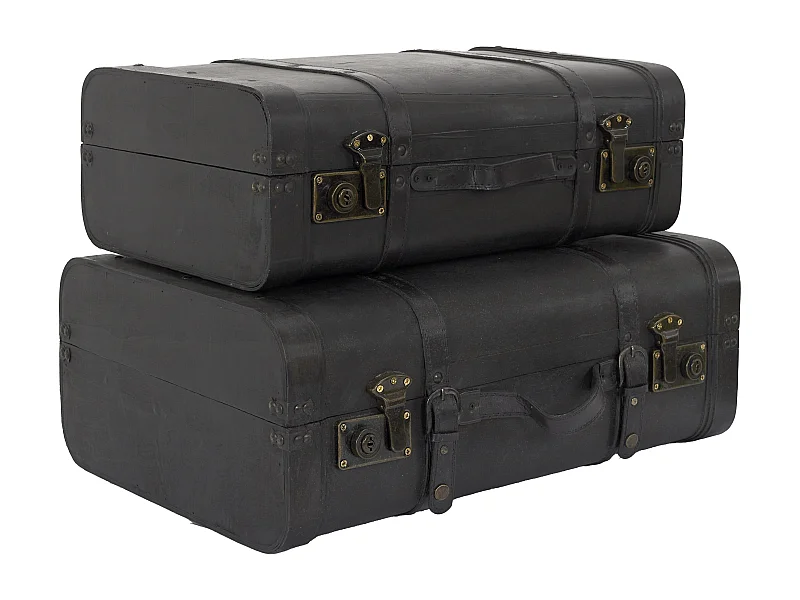 Malle Vintage Deco X2 Marron