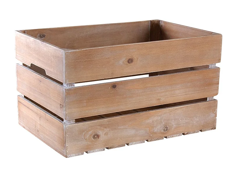 Caisse en bois patiné