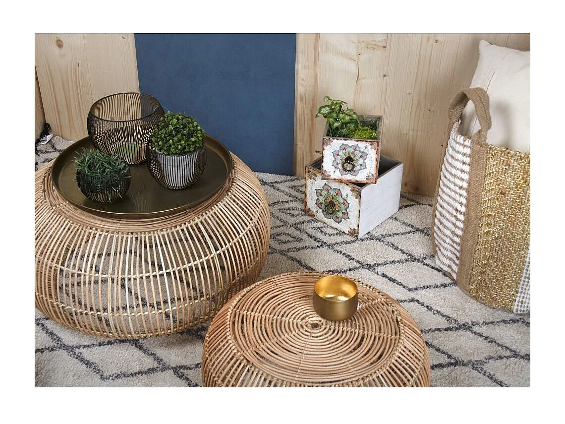 Corbeilles tiroirs motif mandala