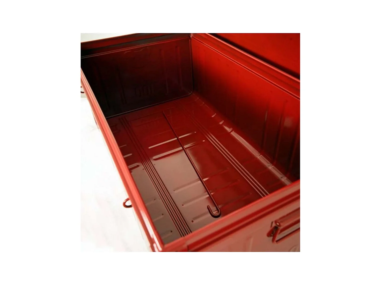 Malle acier rouge Dax L112xH45xP60