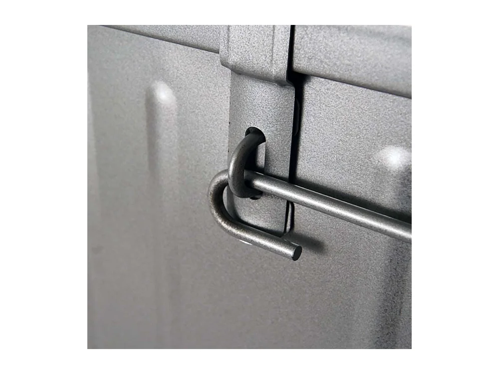 Malle acier gris Dax L101xH41xP56