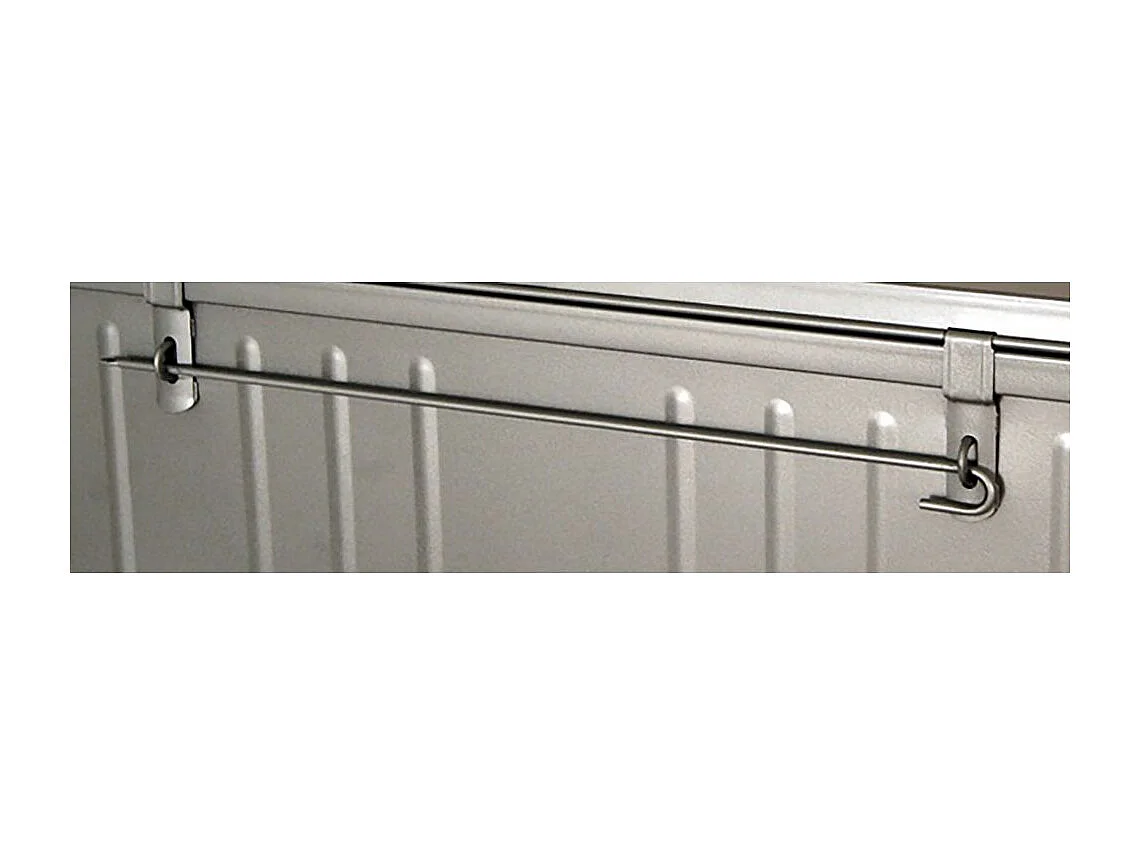 Malle acier gris Dax L101xH41xP56