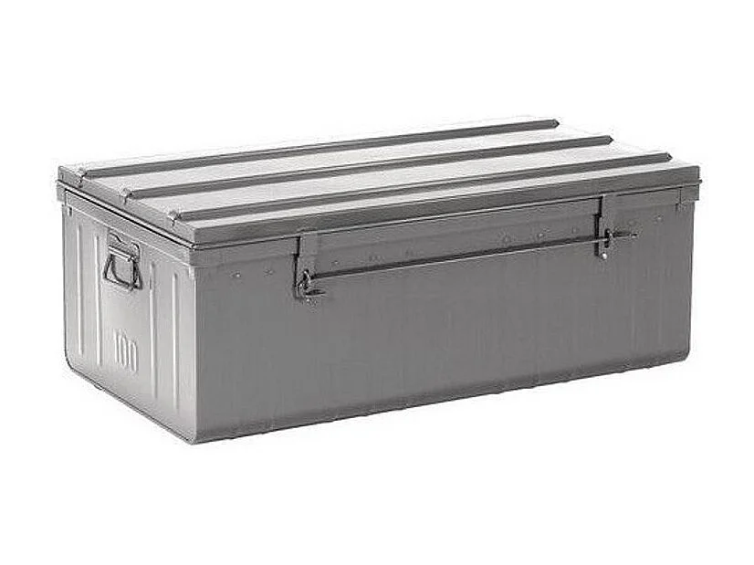 Malle acier gris Dax L101xH41xP56