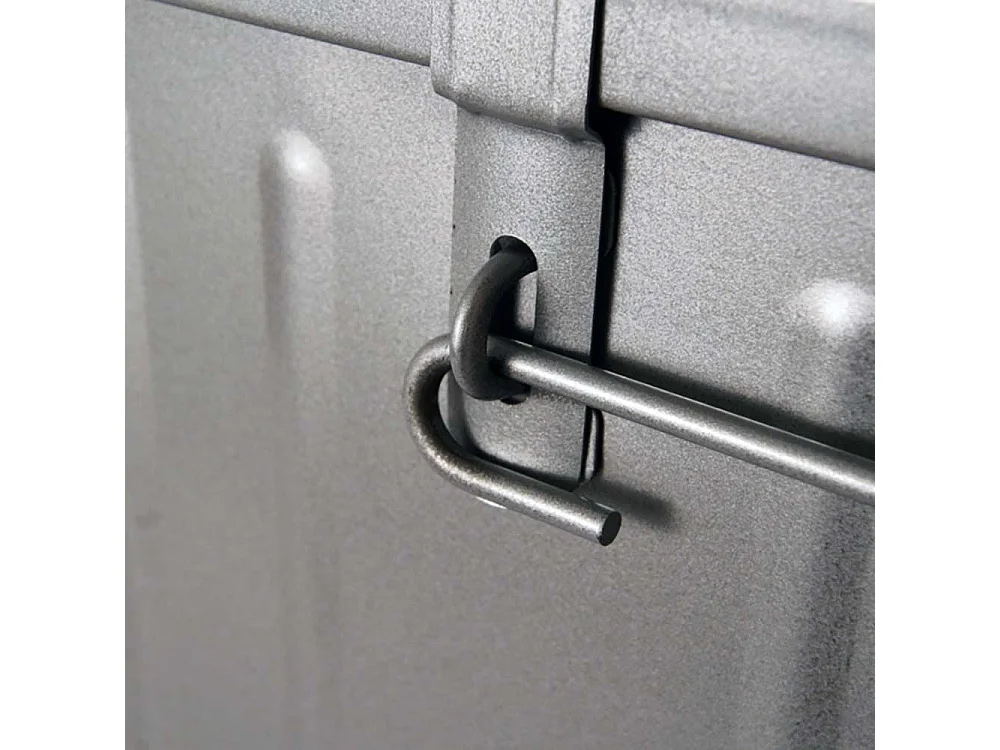 Malle acier gris Dax L101xH41xP56