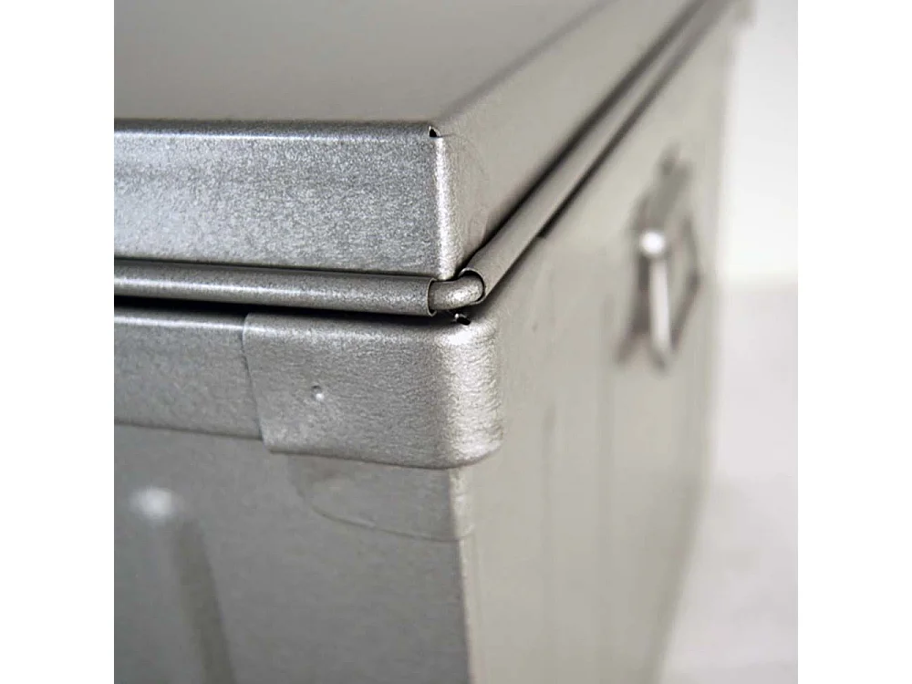 Malle acier gris Dax L101xH41xP56