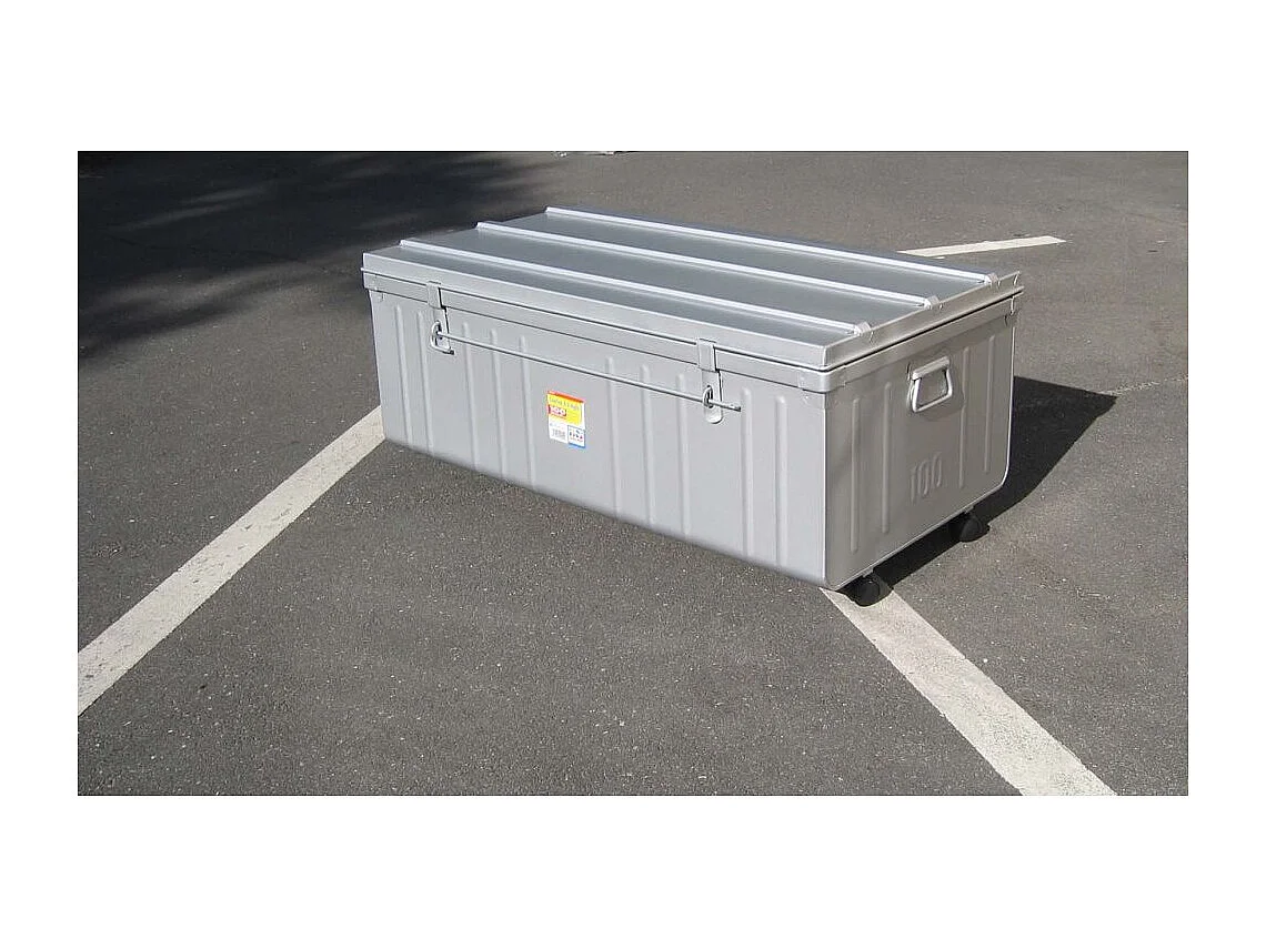 Malle acier gris Dax L101xH41xP56