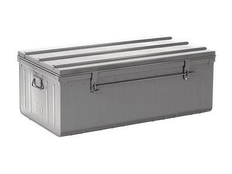 Malle acier gris Dax L101xH41xP56