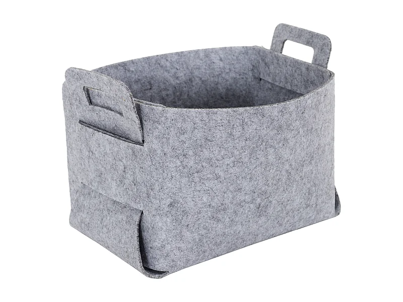 Lot De 3 Rangements En Feutre Pliables Gris
