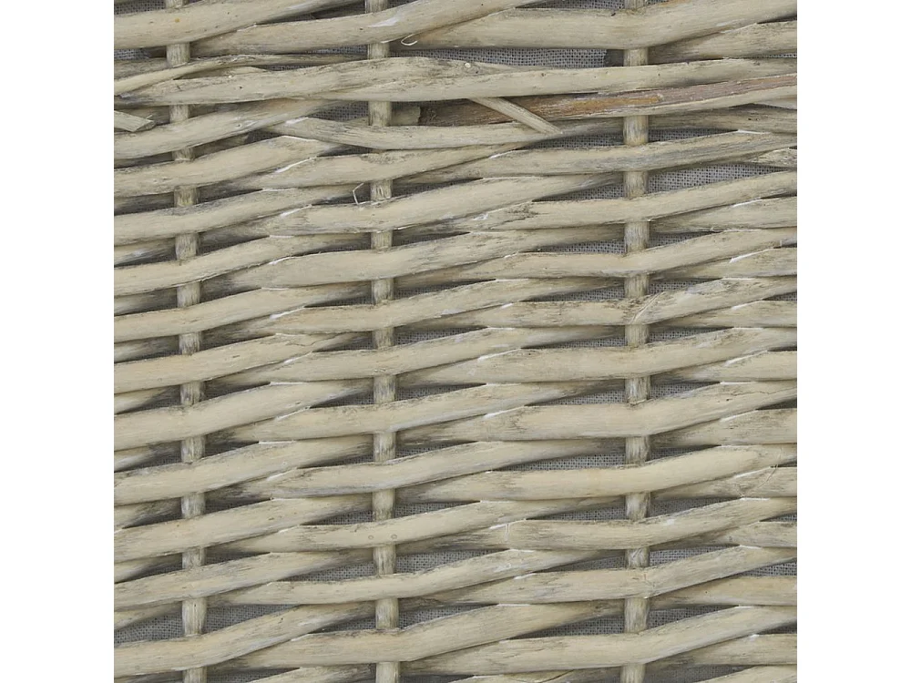 Malles et corbeilles en éclisse grise (Lot de 6)