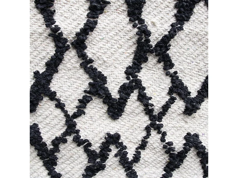 Tapis Déco Berbère "Relief Losange" 60x90cm Beige