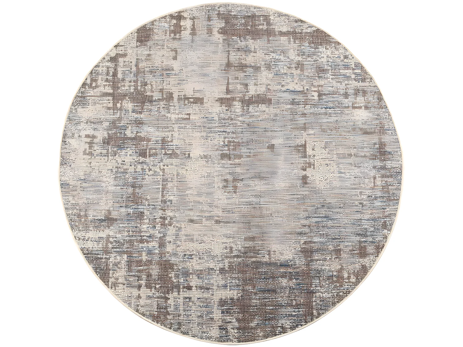 Tapis rond en polypropylène acier Catania