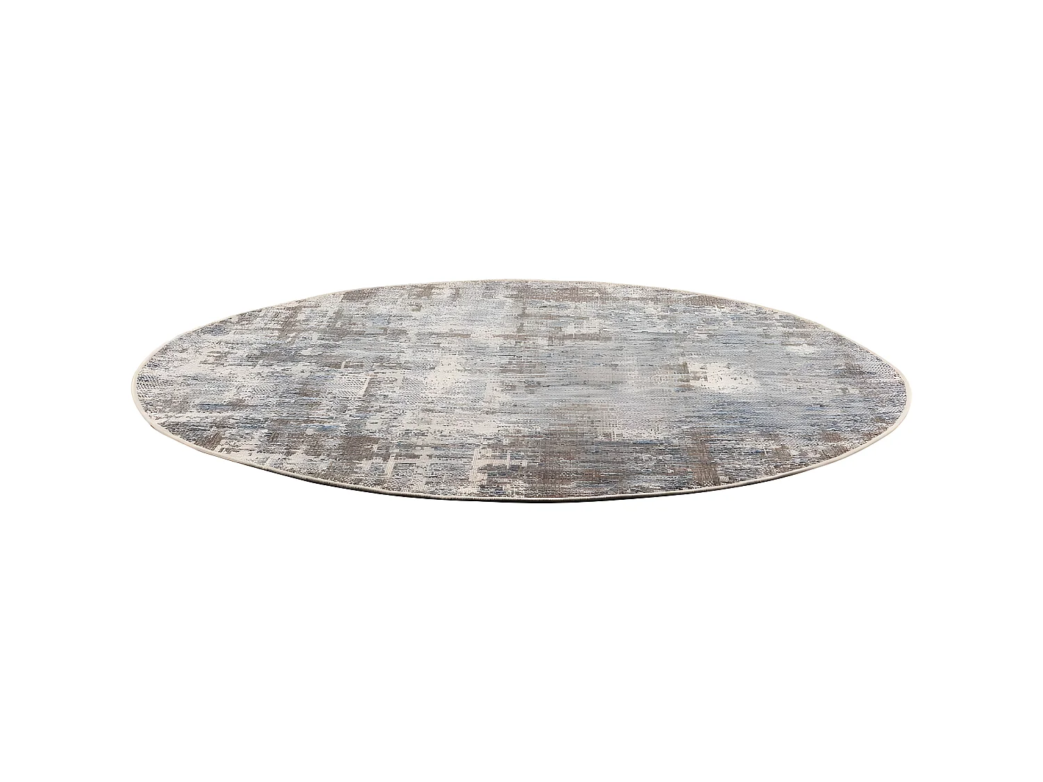 Tapis rond en polypropylène acier Catania