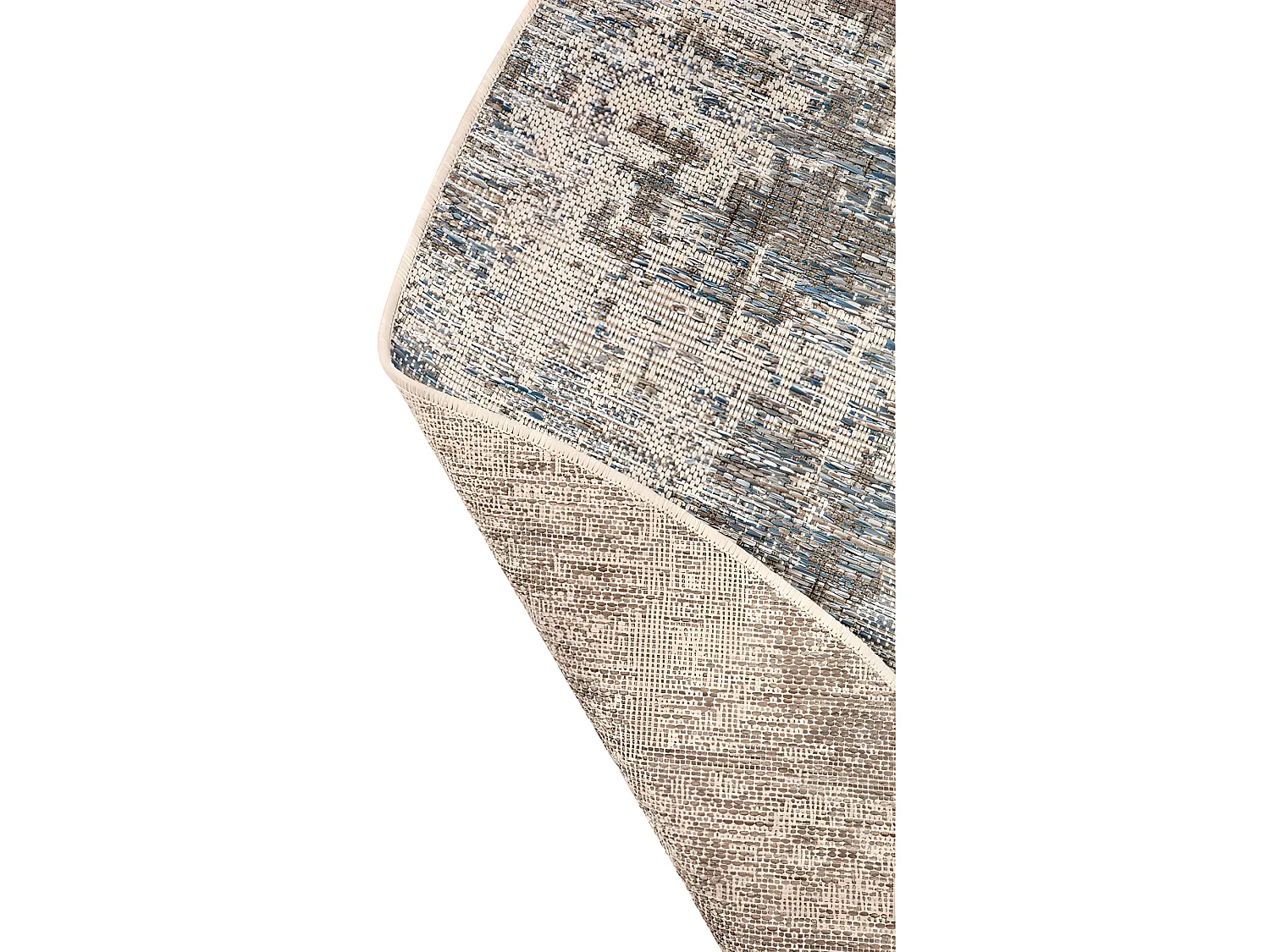 Tapis rond en polypropylène acier Catania