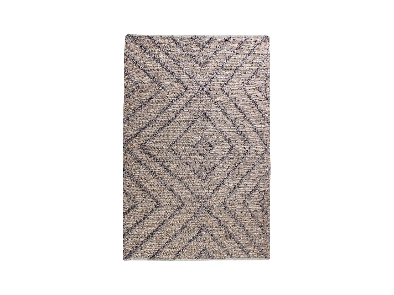 Tapis en jute grise Worgan 180 x 120 cm